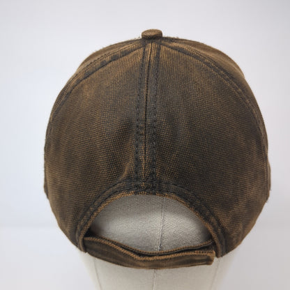 AgriGold Strapback Baseball Cap Brown One Size Adjustable Embroidered 6 Panel