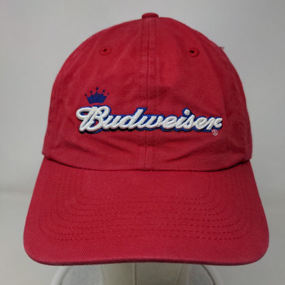 Budweiser Men's Strapback Hat Red OSFA Boston Red Sox Embroidered 2006 Logo