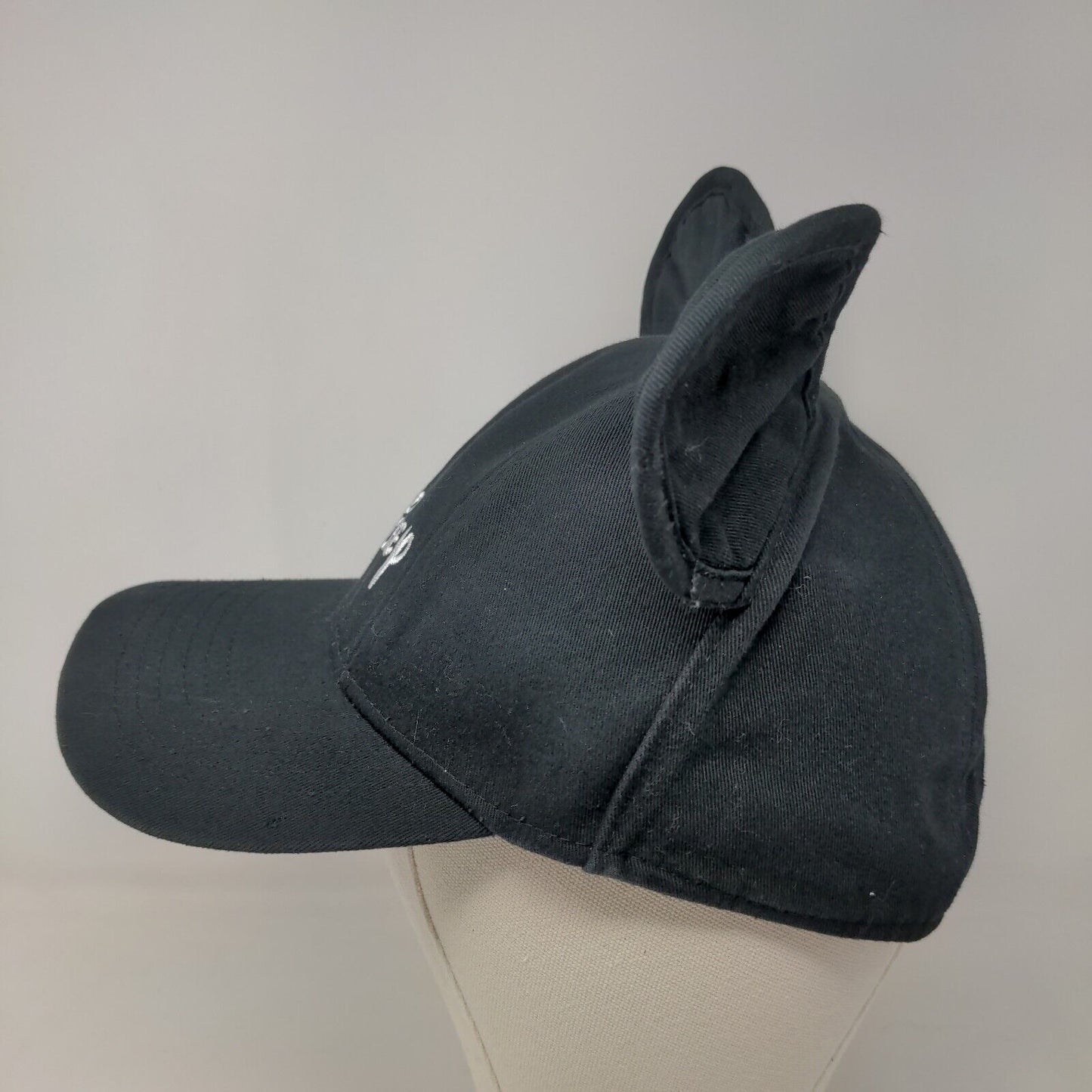 Disney Boy's Snapback Hat Black Adjustable Embroidered Logo Mickey Ears