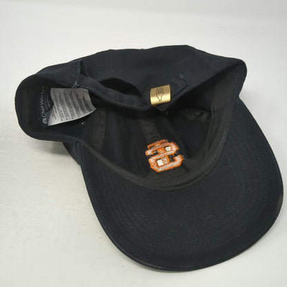 Chef Works Baseball Cap Hat Black Orange One Size SI Logo Embroidered Slideback