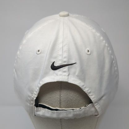 Nike Golf Strapback Baseball Cap White One Size Adjustable Embroidered Swoosh