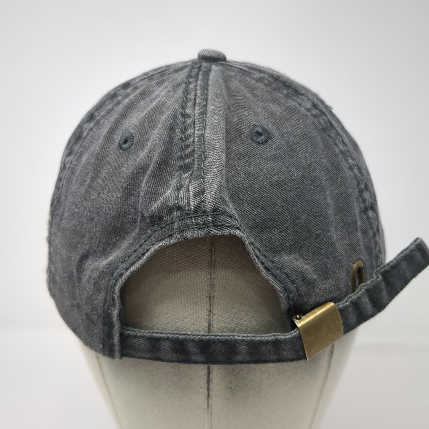 Outer Banks Authentic Baseball Cap Gray OSFM 100% Cotton Slideback NC Hat Logo