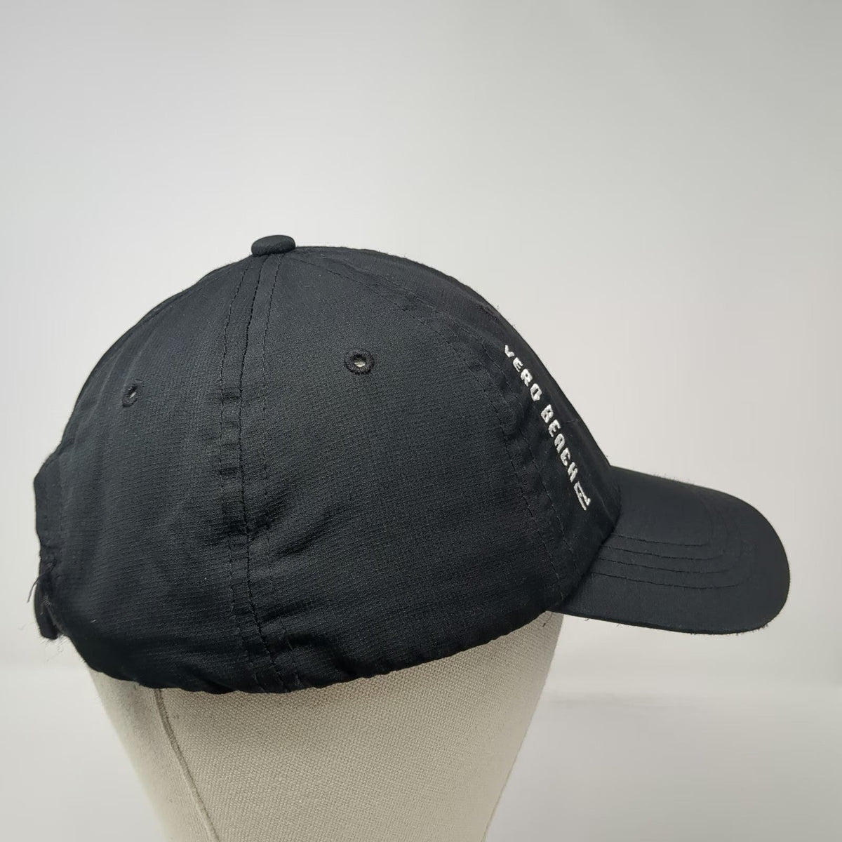 Ouray Baseball Cap Black One Size Vero Beach Florida Polyester Strapback Hat