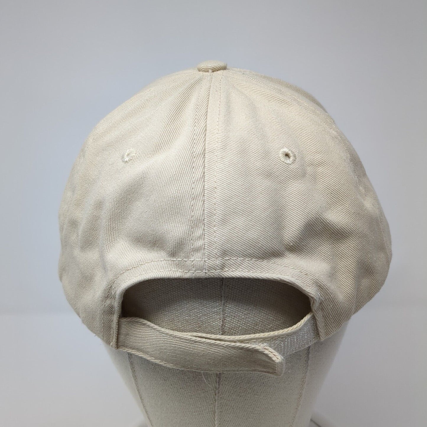 Avocado Strapback Hat Tan One Size Adjustable Embroidered 6 Panel Cotton