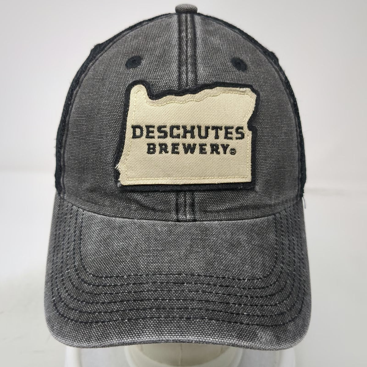 Legacy Trucker Hat Gray One Size Oregon State Deschutes Brewery Mesh Snapback