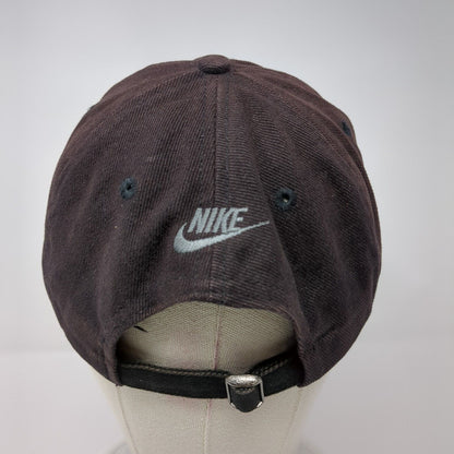 Nike Slideback Hat Black One Size Adjustable Embroidered Swoosh 6 Panel Cotton