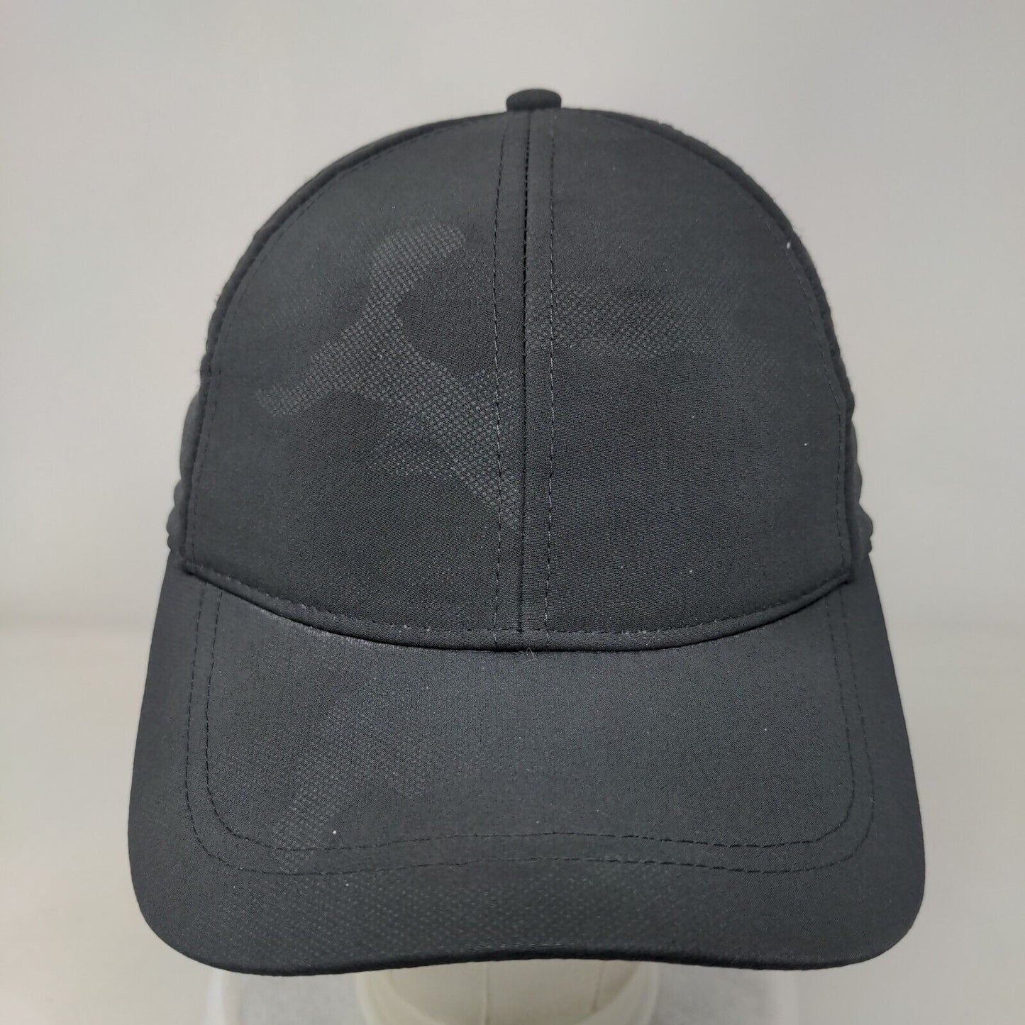 H&M Snapback Hat Black Camo One Size Adjustable 6 Panel Blank