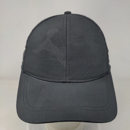 H&M Snapback Hat Black Camo One Size Adjustable 6 Panel Blank