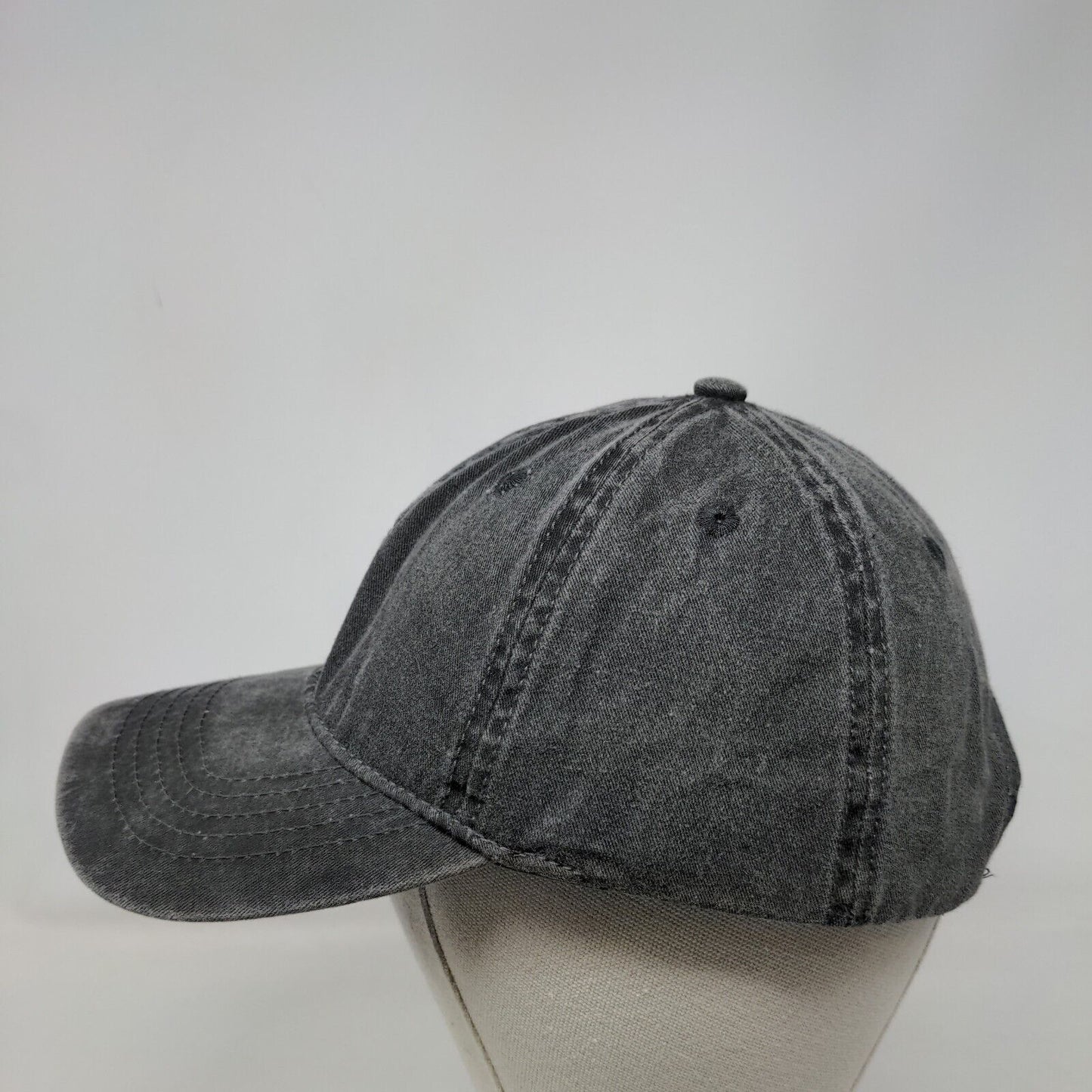 Unbranded Slideback Hat OSFM Adjustable 6 Panel Vent Holes Blank Solid