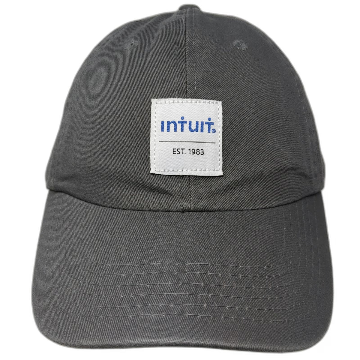 Quake City Caps Baseball Cap Gray One Size Hat Intuit Est 1983 Patch Slideback