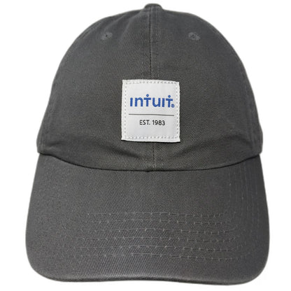 Quake City Caps Baseball Cap Gray One Size Hat Intuit Est 1983 Patch Slideback
