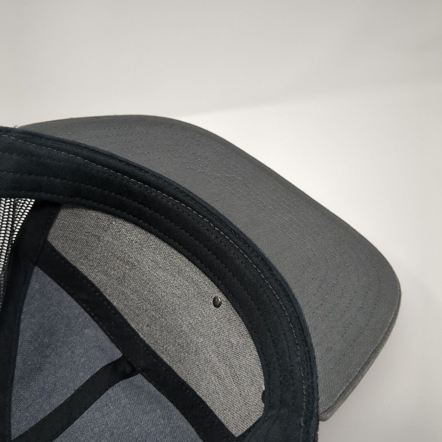 Brundage Snapback Trucker Hat`Gray One Size Adjustable Mesh Back Richardson