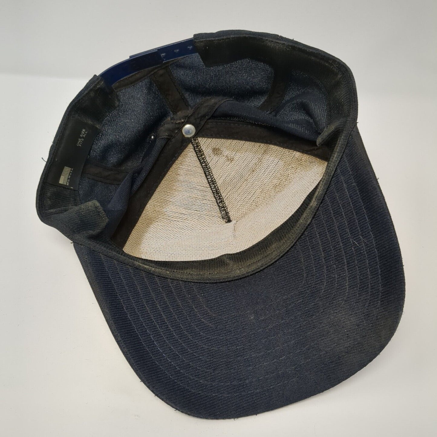USS Antietam CV-36 Patch Snapback Hat Blue One Size Solid Adjustable
