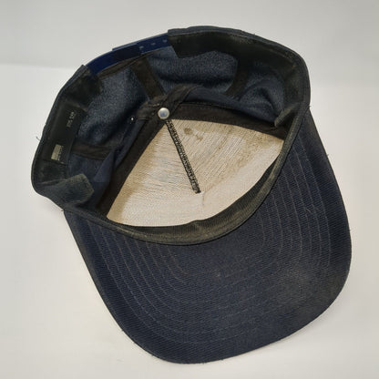 USS Antietam CV-36 Patch Snapback Hat Blue One Size Solid Adjustable