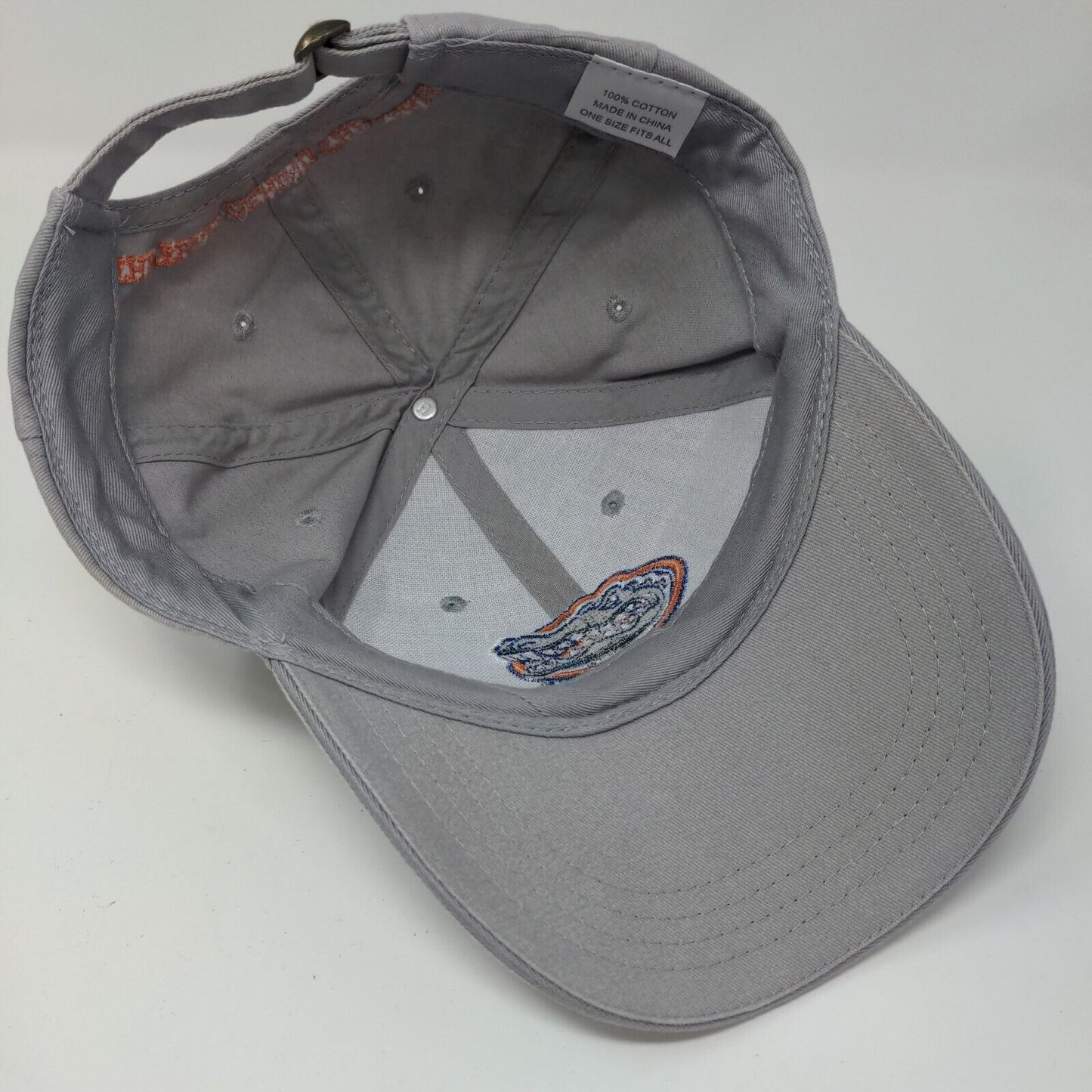 Florida Gators Boosters Slideback Hat Gray OSFA Embroidered Logo NCAA