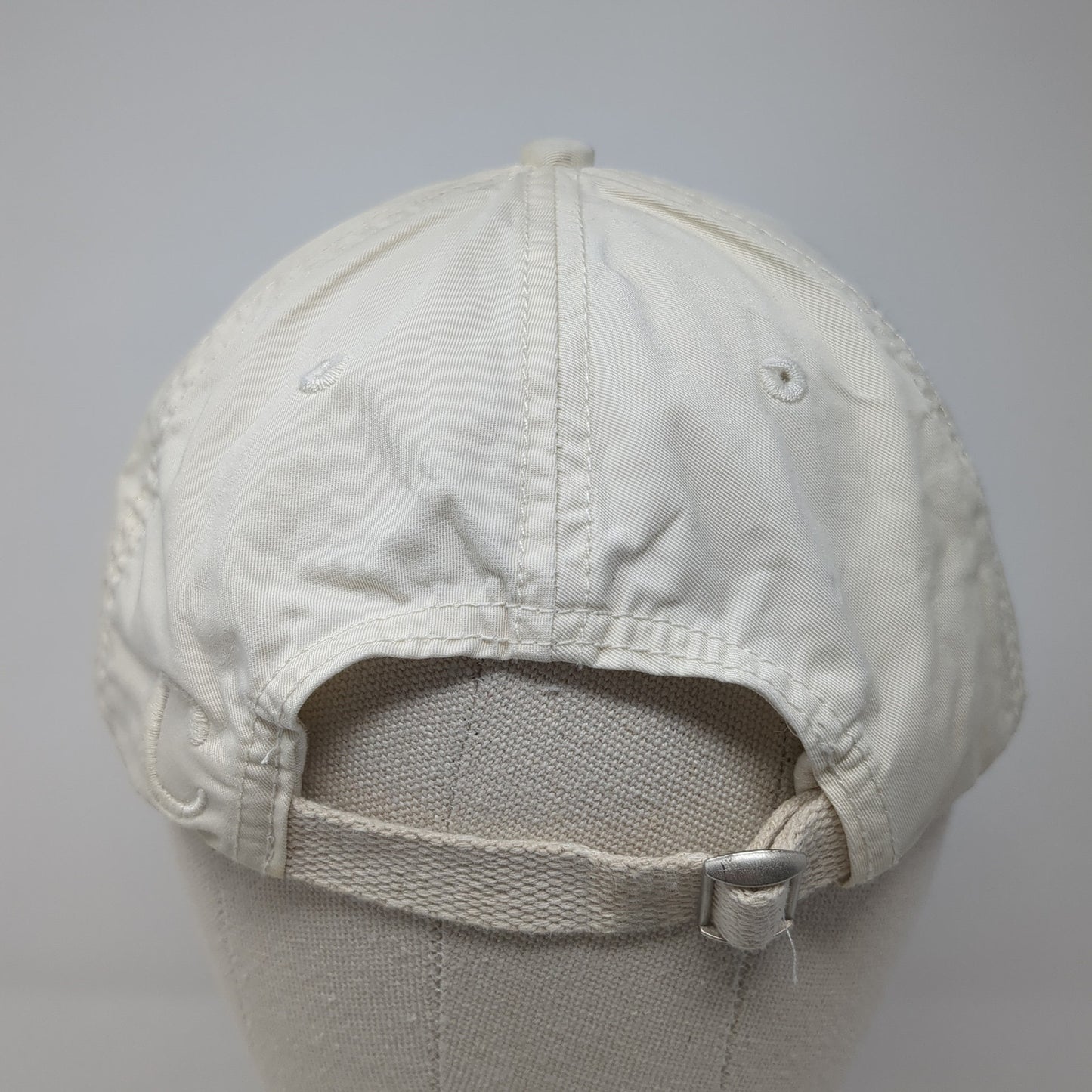 Camille Hind Golf Baseball Cap Beige One Size Adjustable Embroidered 6 Panel