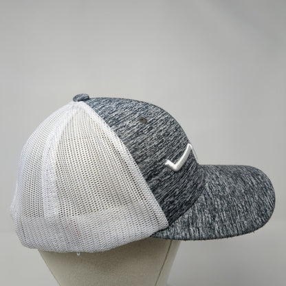 Kimes Ranch Snapback Mesh Back Trucker Hat Gray One Size Embroidered