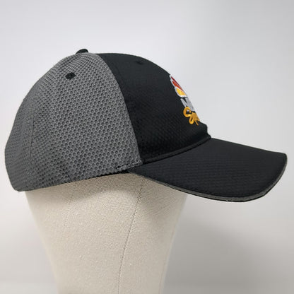 NBC Sports Baseball Cap Black One Size Mesh Strapback Hat Logo Peacock Media TV
