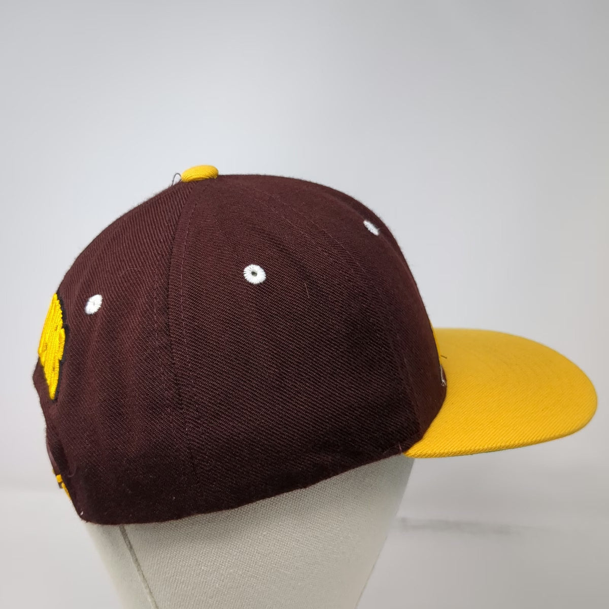 Arizona State Sun Devils NCAA Zephyr Snapback Hat Brown Yellow One Size Green UV