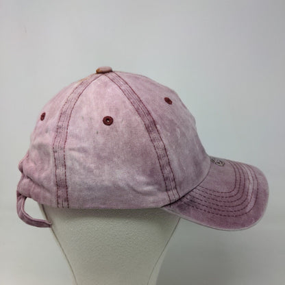 4350 Women's Slideback Hat Pink Adjustable Embroidered Slay Logo Cotton