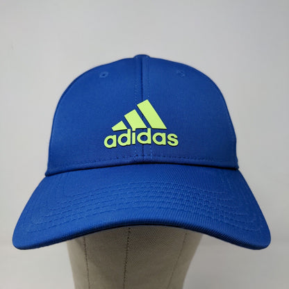 Adidas Men's Strapback Hat Blue 3D Spell Out Logo PolyCotton Blend