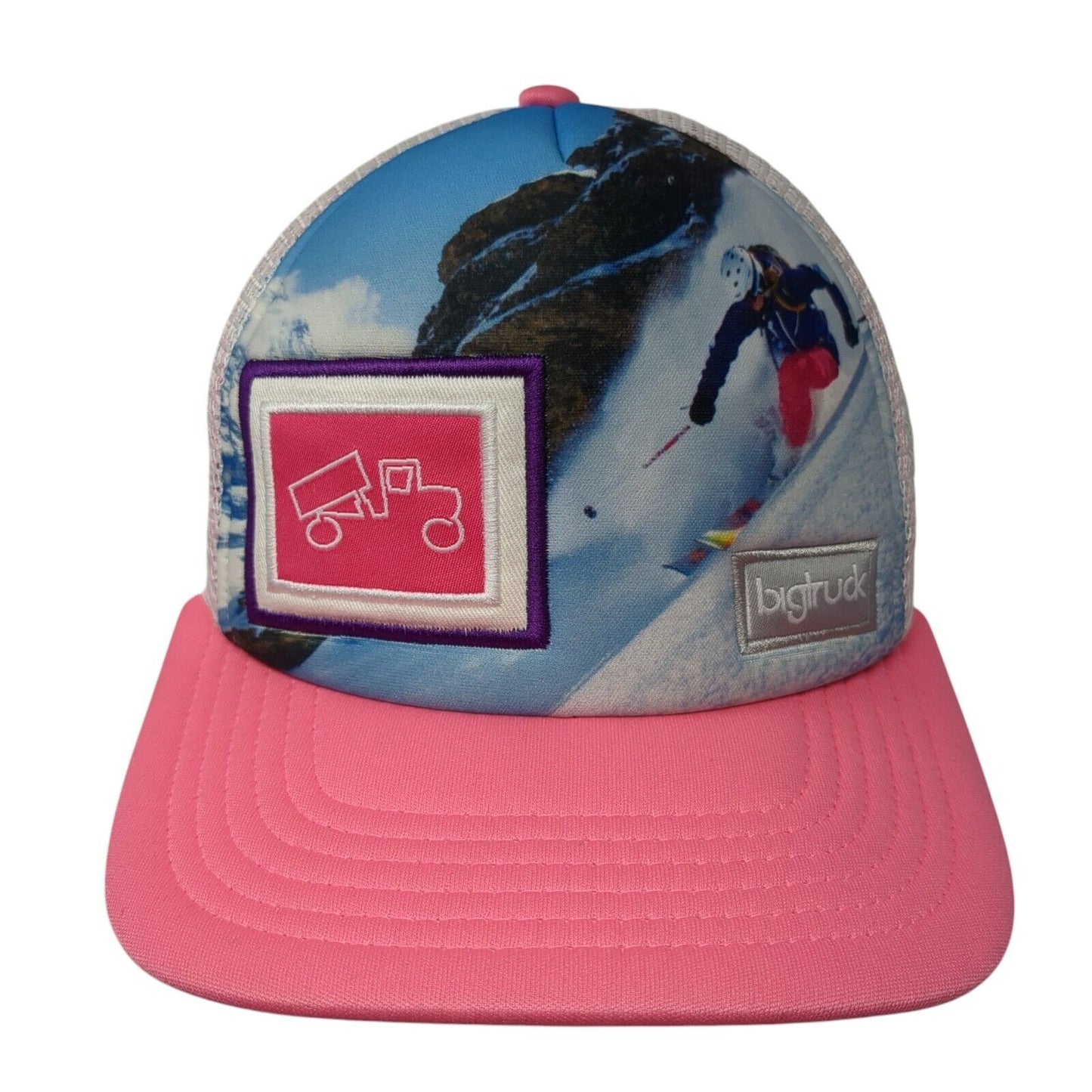 Big Truck Snapback Trucker Hat Multicolor 54cm Adjustable Embroidered Mesh Back