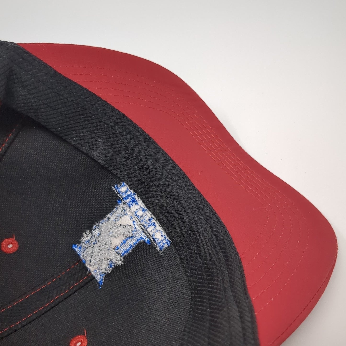 The Deuce Strapback Hat Red One Size Embroidered American Dry Goods
