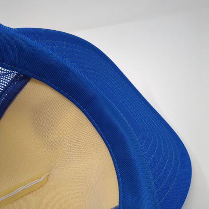 Consolidated Agencies Inc Snapback Trucker Hat Blue OS Adjustable Mesh Speedway