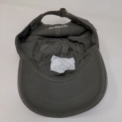 Eldeco Slideback Hat Gray One Size Embroidered Live Safe Cap America
