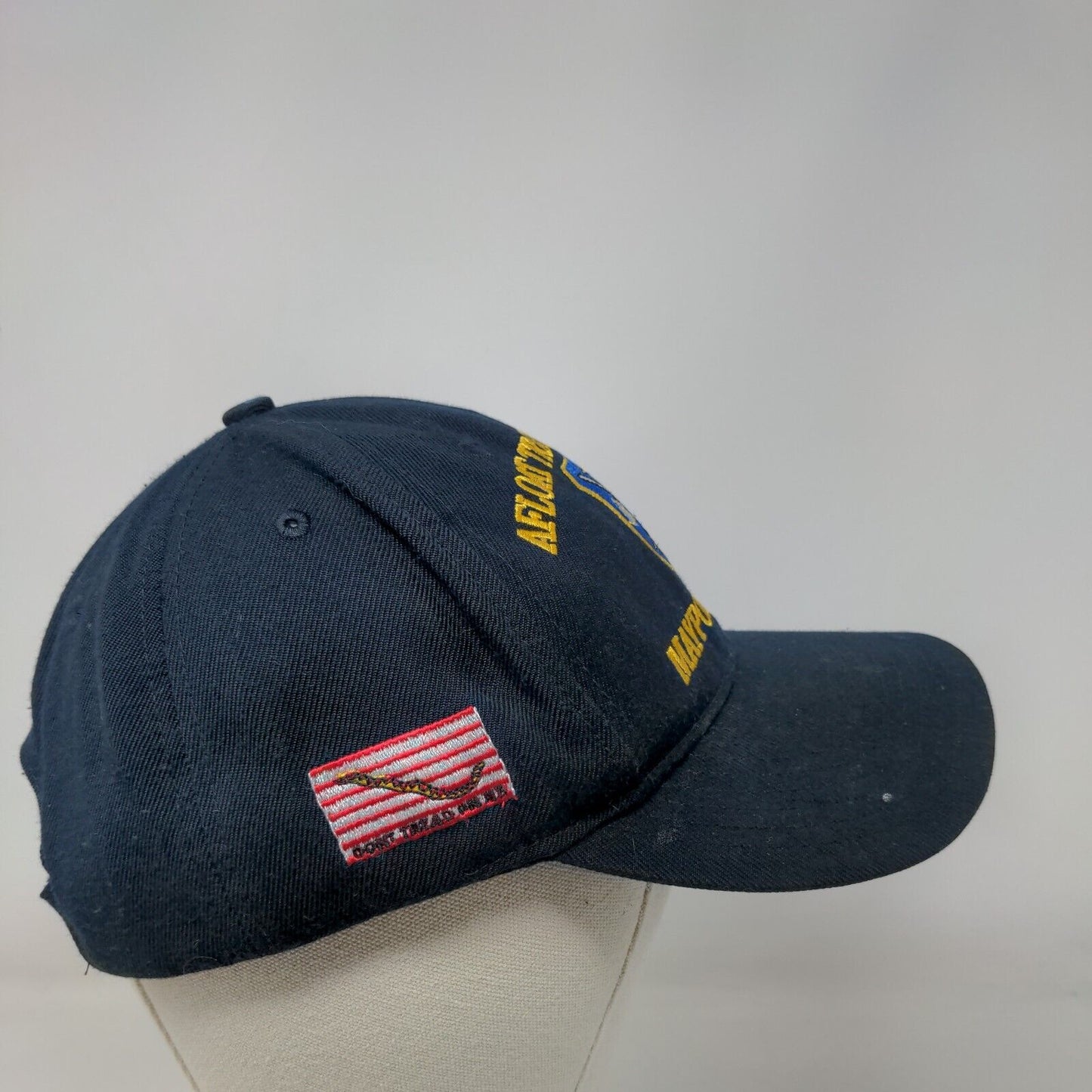 Afloat Training Group Mayfort Florida Strapback Hat Blue One Size Embroidered
