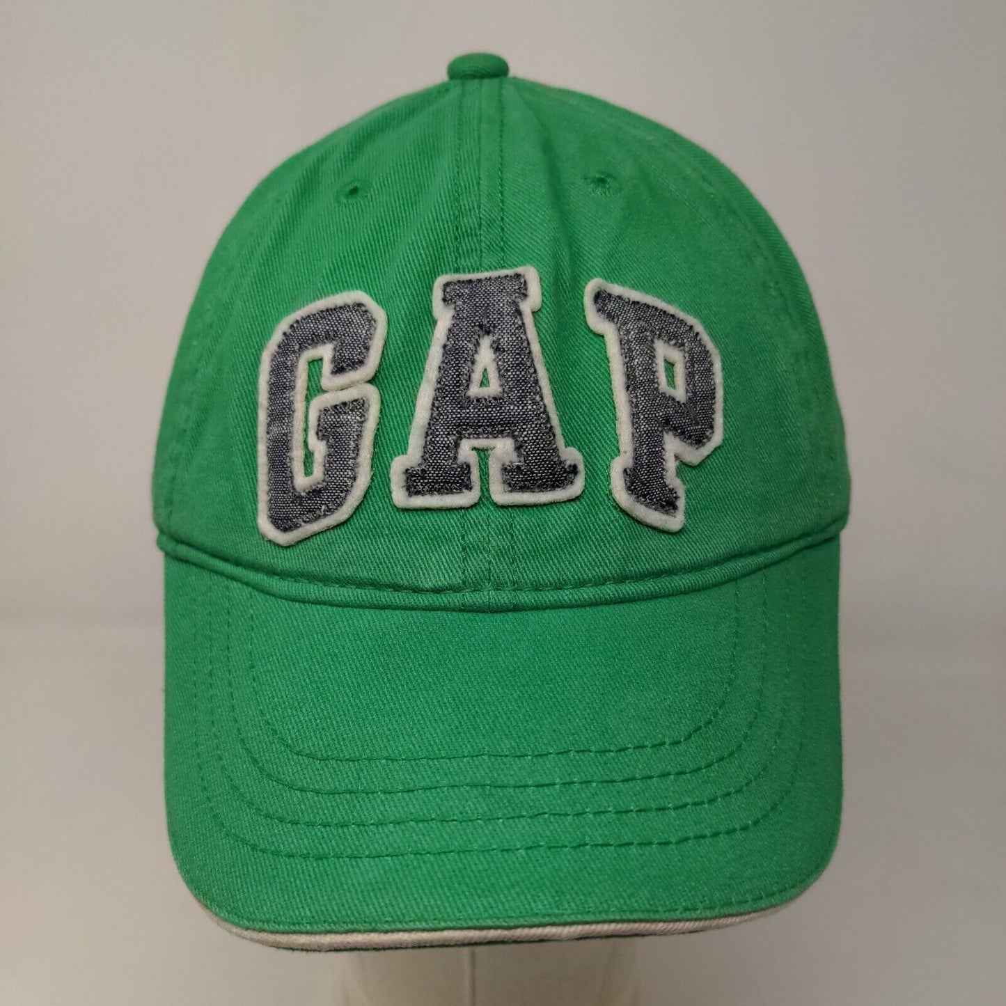 GAP Kids Boy's Strapback Hat Green Size S/M Patch Logo 100% Cotton