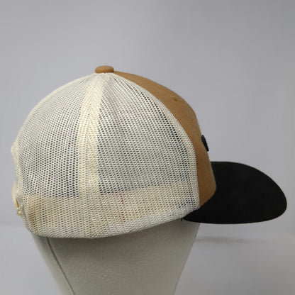 Kimes Ranch Trucker Hat Brown White Black One Size Mesh Snapback Flat Brim Logo