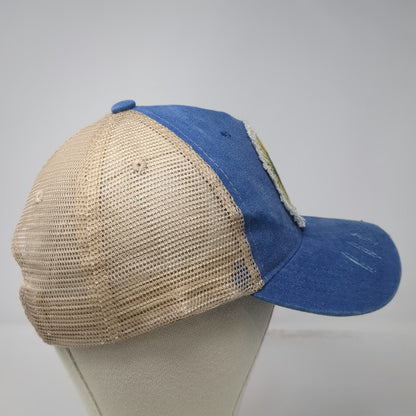 Blue One Size Trucker Hat Sunflower Patch Mesh Snapback Inspirational Quote Bill