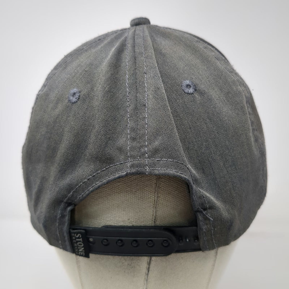 Stone Brewing Snapback Hat Gray One Size Embroidered Logo 6 Panel Baseball Cap