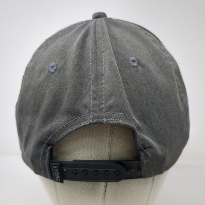 Stone Brewing Snapback Hat Gray One Size Embroidered Logo 6 Panel Baseball Cap