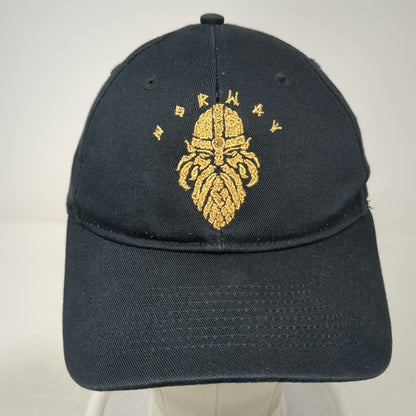 Disney Epcot World Showcase Norway Viking Black Baseball Cap One Size Cotton Hat