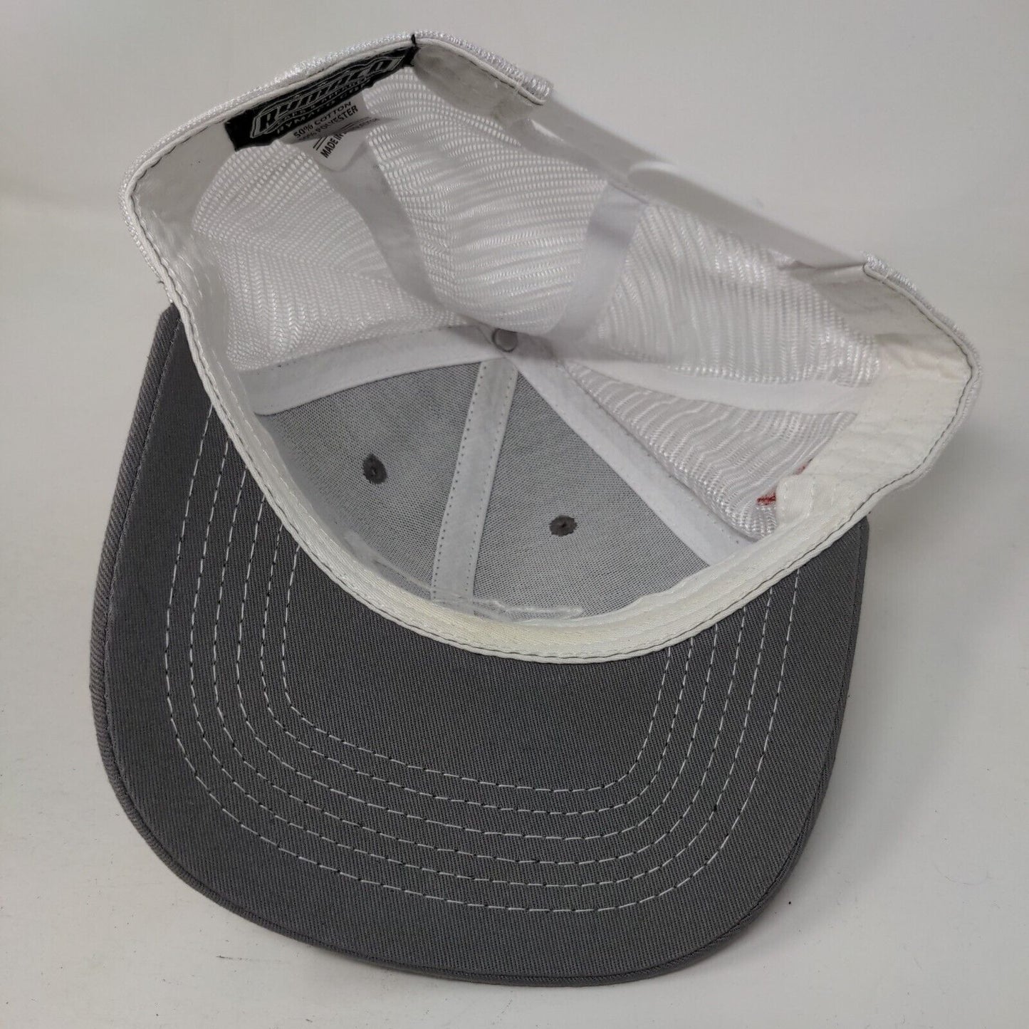 Major Sponsor Snapback Mesh Back Trucker Hat Gray One Size 6 Panel