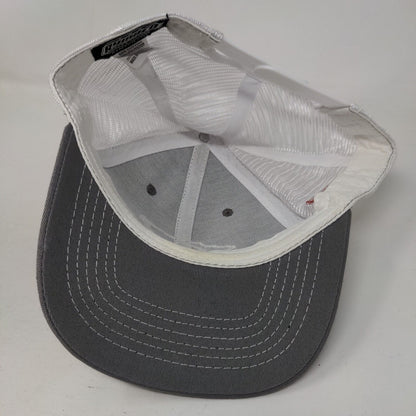 Major Sponsor Snapback Mesh Back Trucker Hat Gray One Size 6 Panel
