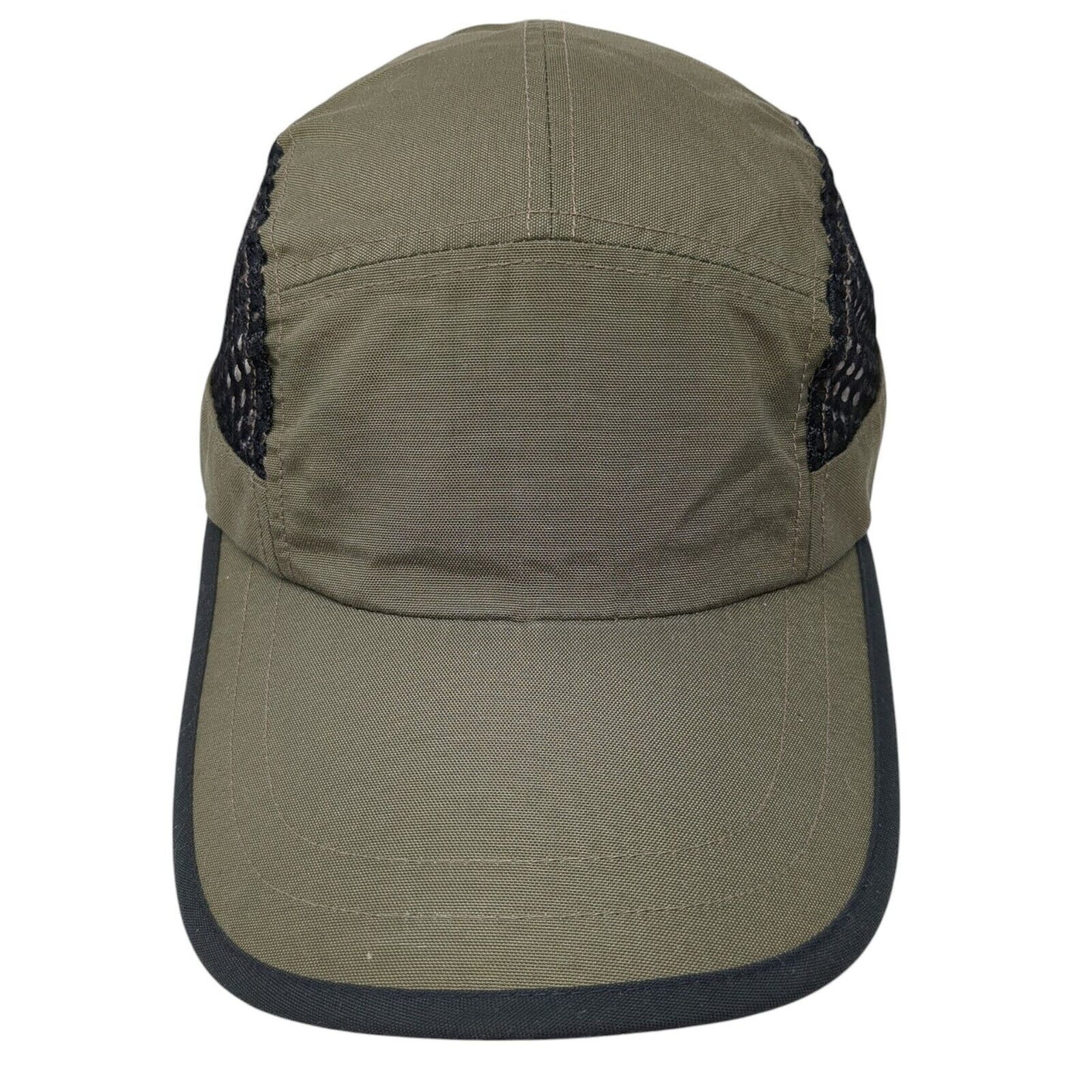 Unbranded Strapback 5 Panel Cap Green One Size Adjustable Breathable Blank