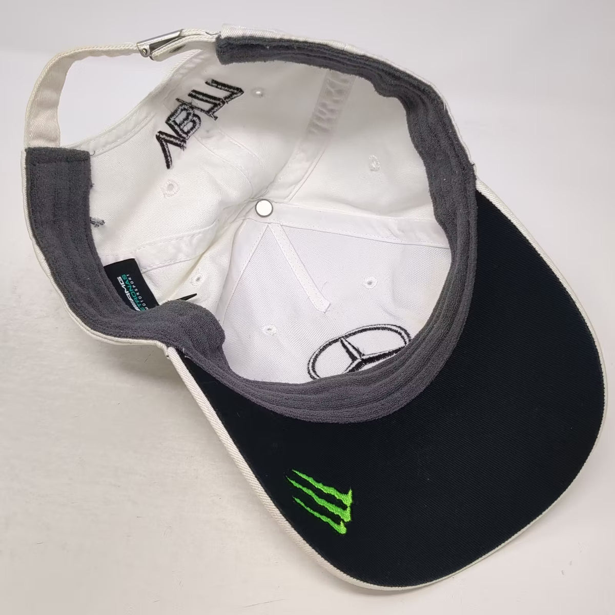 Branded London Mercedes AMG Petronas VB/77 F1 5 Panel Hat White One Size Driver