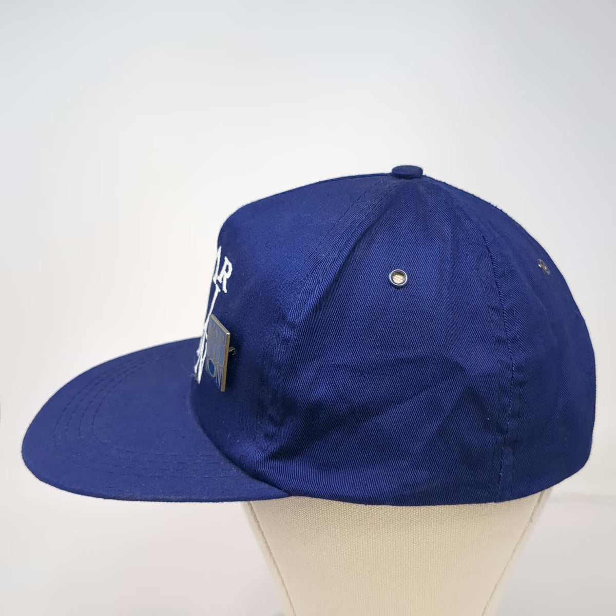 Marillion Trucker Blue Band Snapback Hat Metal Pin Embroidery Graphic Vintage