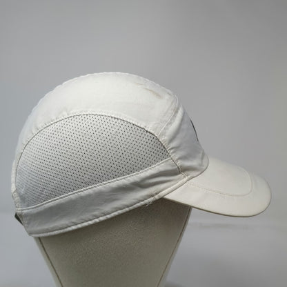 Under Armour White One Size 5 Panel Hat Mesh Strapback Reflective Logo