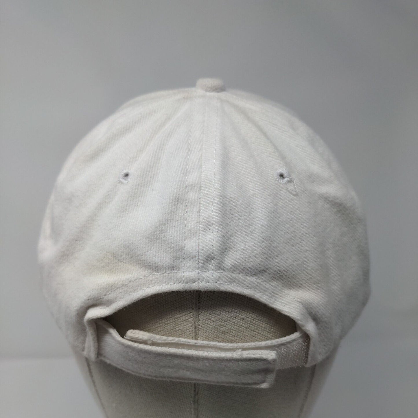 Kilauea Hawaii Strapback Hat White One Size Embroidered Hawaiian Headwear