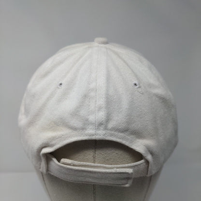 Kilauea Hawaii Strapback Hat White One Size Embroidered Hawaiian Headwear