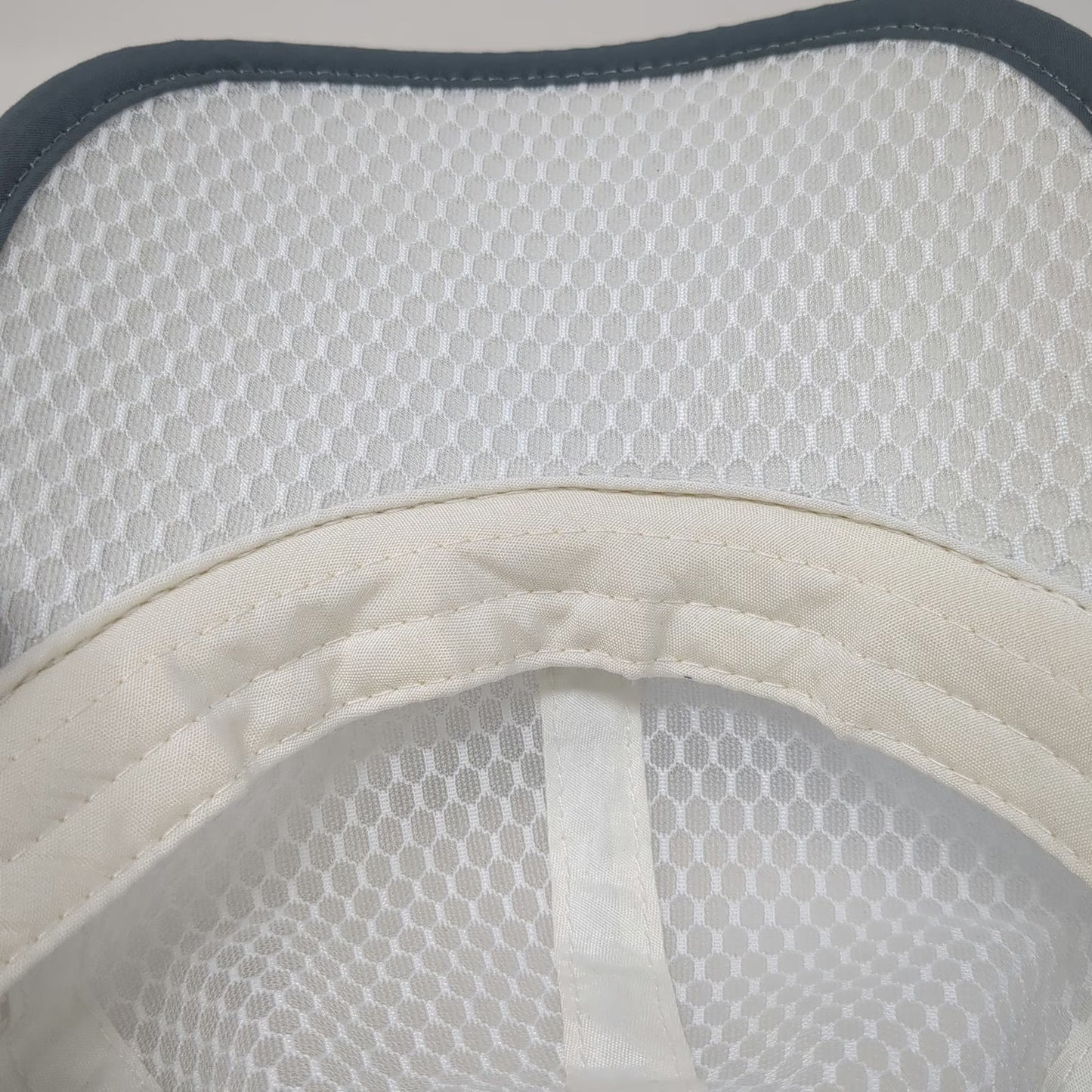 Baseball Cap White One Size Mesh Advocate Sports 2022 Gray Trim Breathable Hat