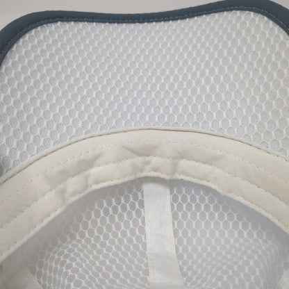 Baseball Cap White One Size Mesh Advocate Sports 2022 Gray Trim Breathable Hat