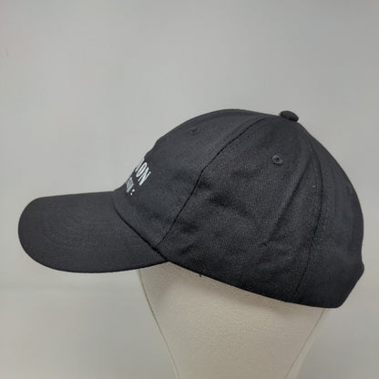 Unbranded Men's Slideback Hat Black Embroidered Aviation American Gin Logo