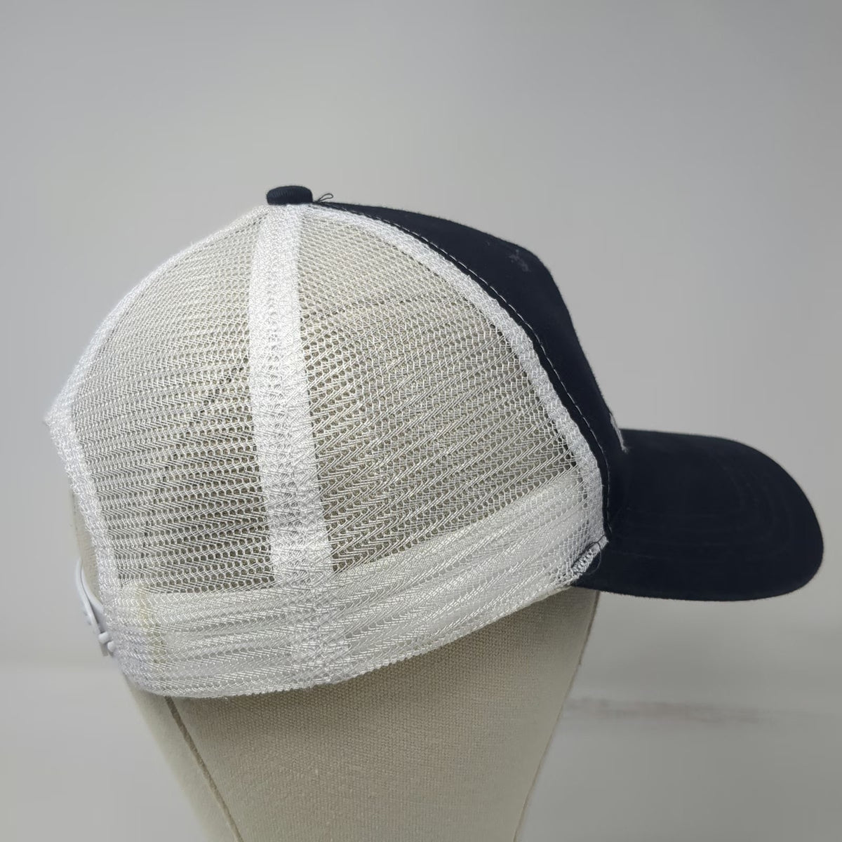 Cap America Trucker Hat Blue White One Size TrueNorth Steel Snapback Mesh Back