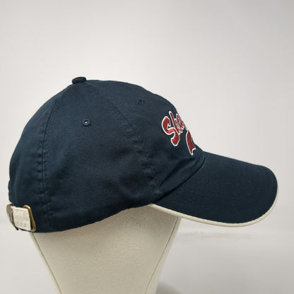 Alaska To Go! Baseball Cap Blue One Size Skagway Script Embroidery Slideback Hat