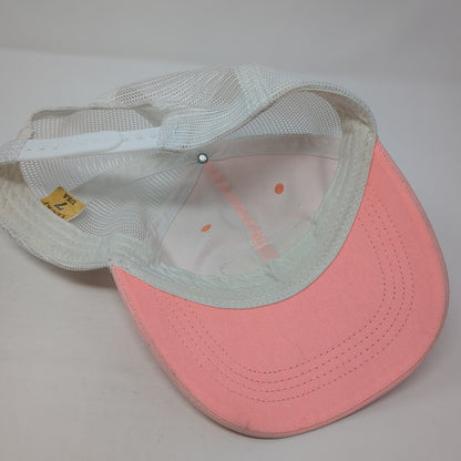 Tybee Island Georgia Trucker Hat Pink One Size Adjustable Mesh Back Lucky 7 USA